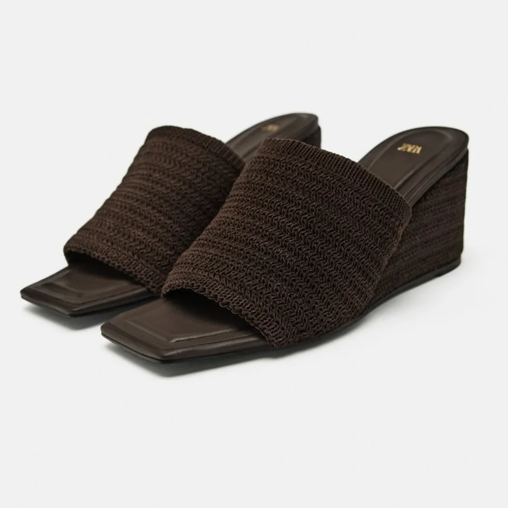 ZARA FABRIC WEDGES